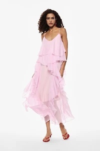 Robe superposée à fines bretelles