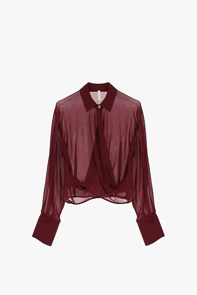 Chemise détaillée torsadée