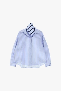 Striped shirt with classic collar