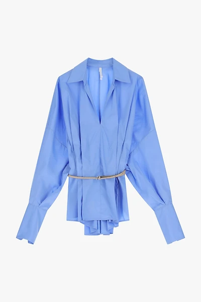 Fitted Belted Shirt