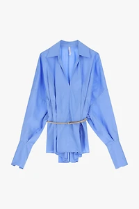 Fitted Belted Shirt
