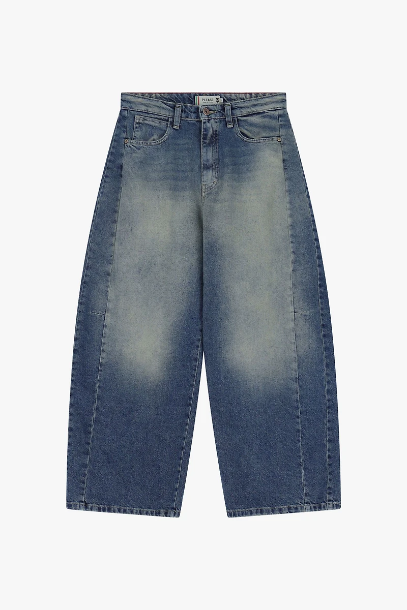 Mid-Rise Balloon Jeans