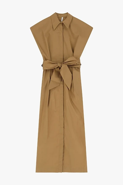 Belted Cotton Dress