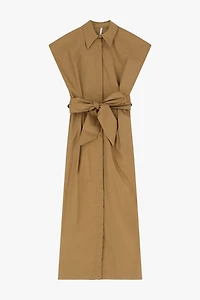 Robe en coton ceinturée