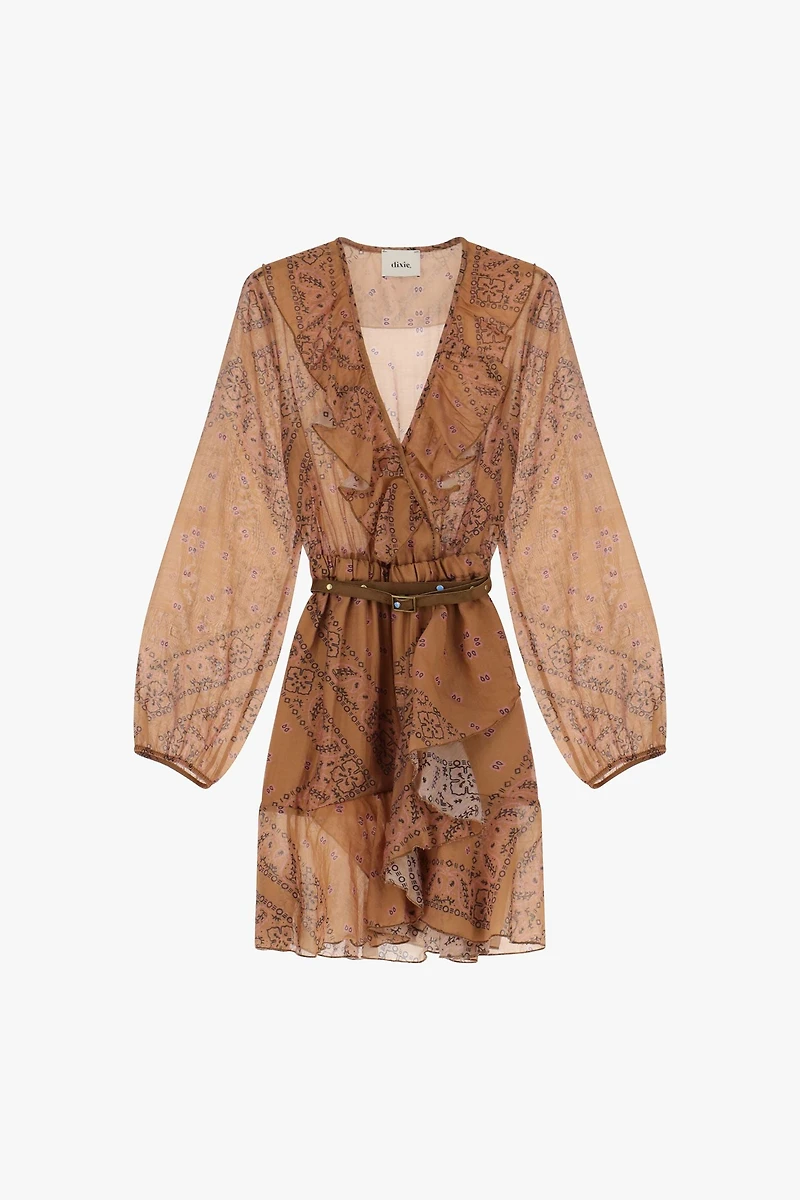 Ceinture imprimée pour robe