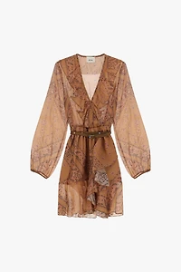 Ceinture imprimée pour robe