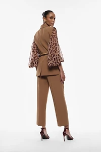 High-Waisted Tailored Trousers