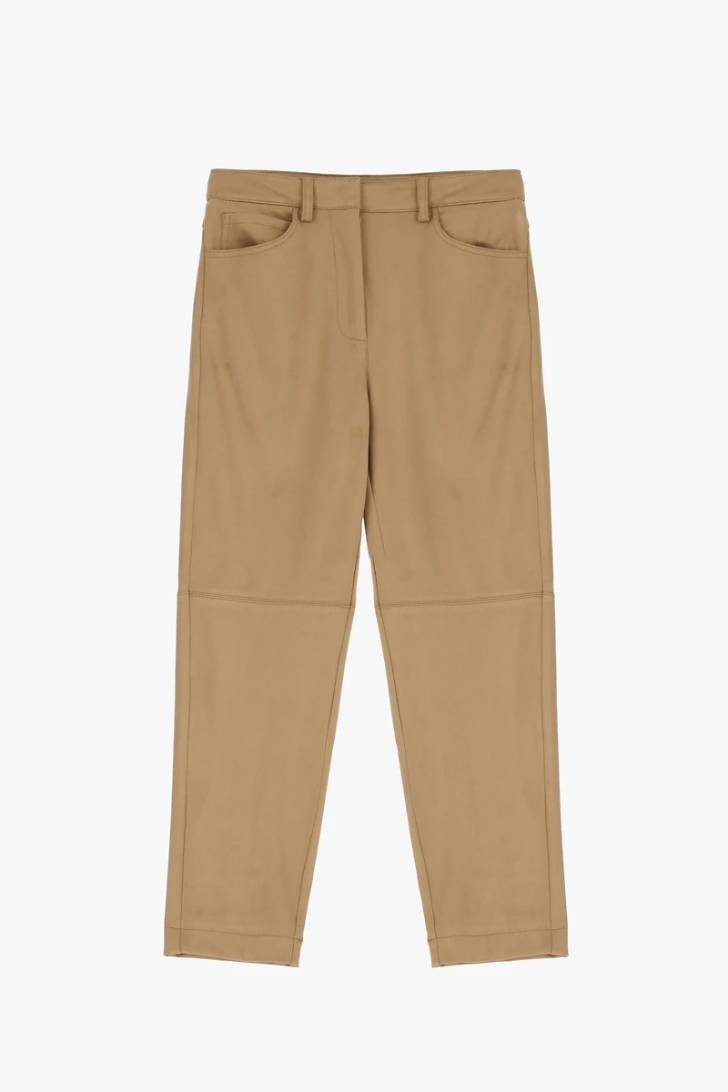Suede Effect Trousers