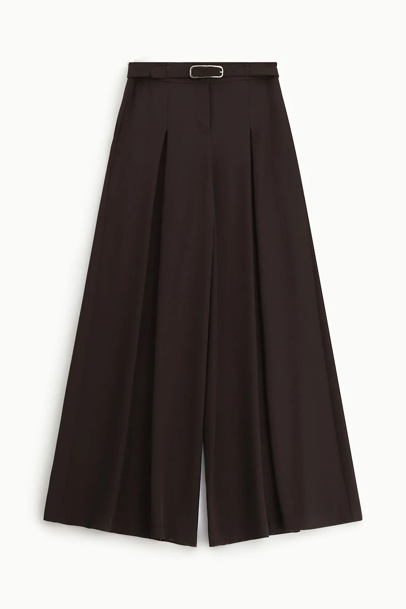 Pantalon tailleur à jambes larges