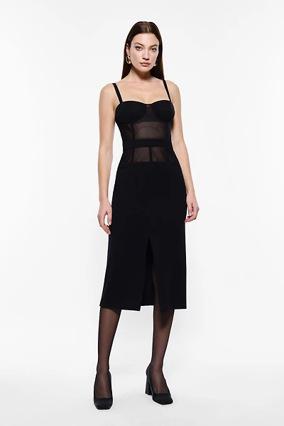 Robe bustier mi-longue