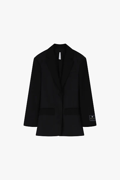 Satin Detail Blazer