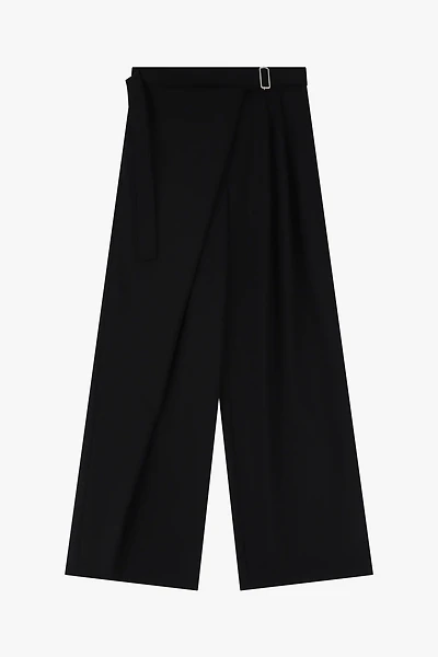 Palazzo Pants With Wrap Closure