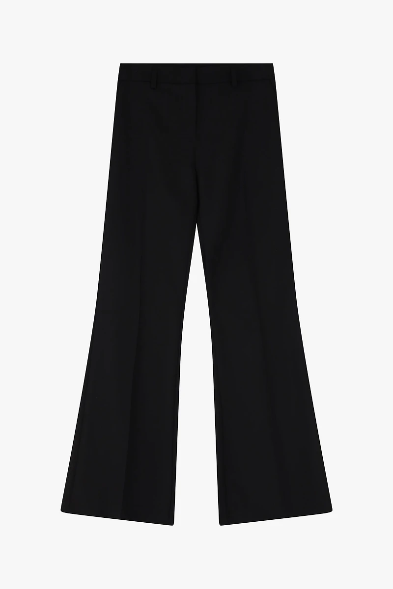 High-Waisted Flared Trousers