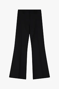 High-Waisted Flared Trousers