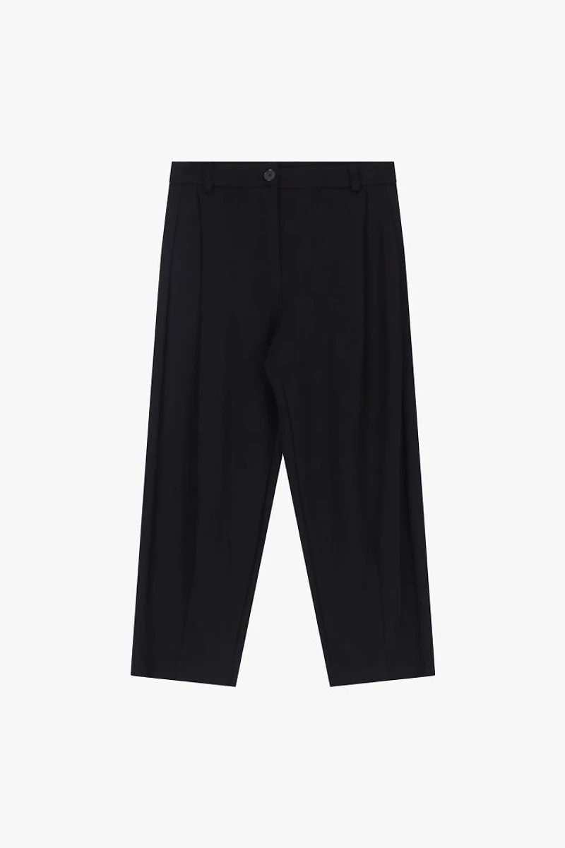 Pantalon large à taille haute