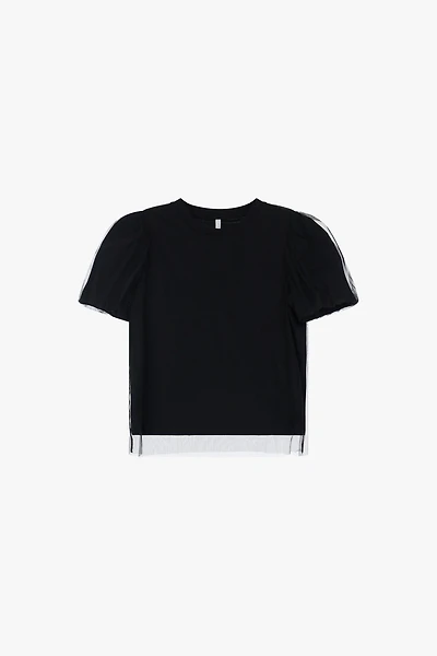 Sleeve Sheer T-shirt