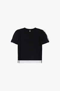 Sleeve Sheer T-shirt