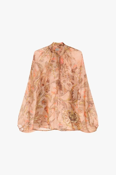 Blouse à imprimé floral