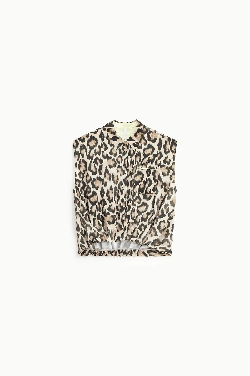 Haut à imprimé animalier