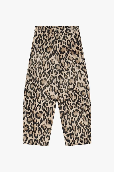 Balloon Leopard Denim