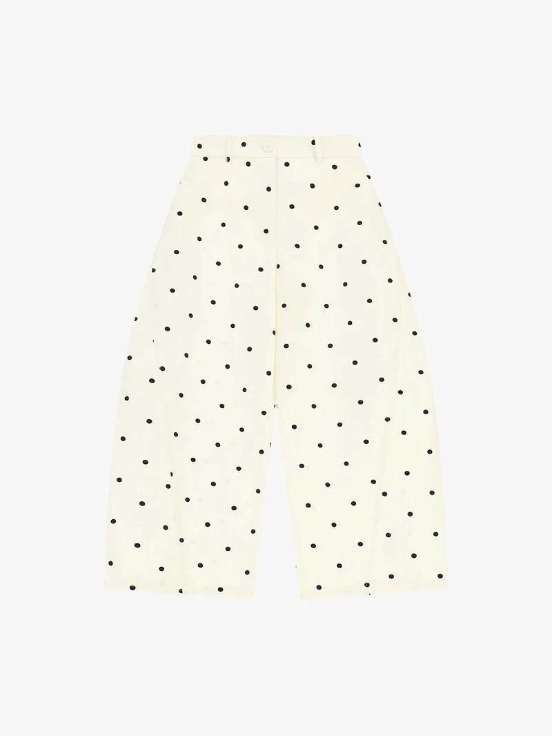 Pantalon ample à pois