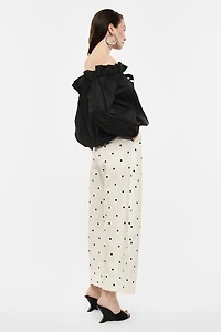 Pantalon ample à pois
