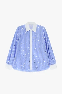 Striped Shirt With Sequins