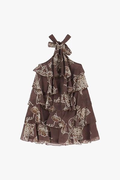 Ruffled Mini Dress