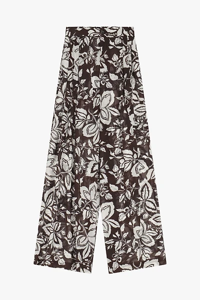 Floral Printed Tousers