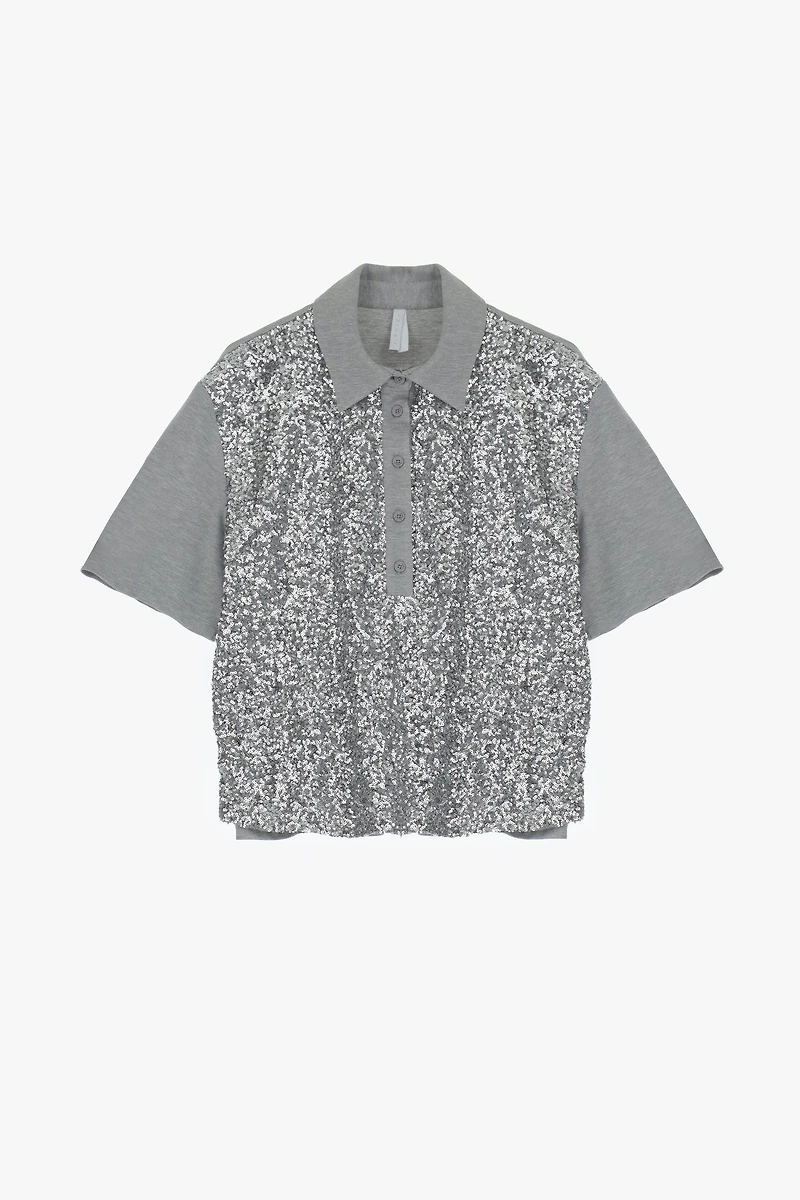 Sequin Polo