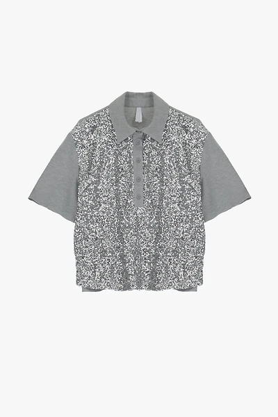 Polo à paillettes