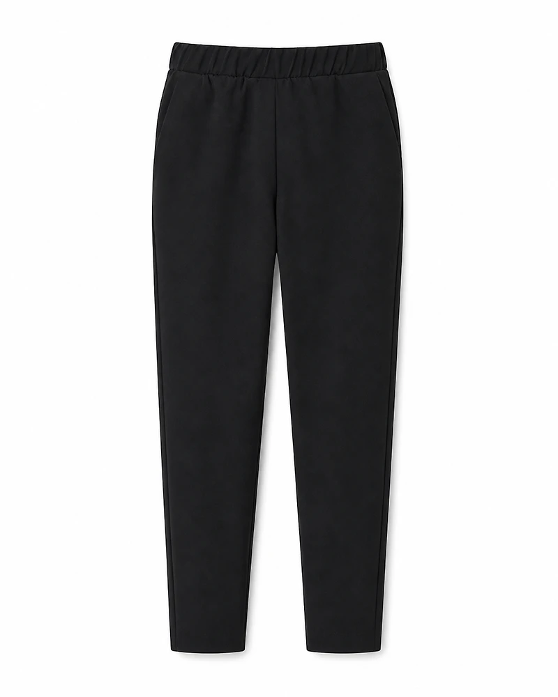 Pants Elastic Waistband Black