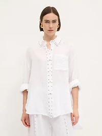 Studded Linen Shirt