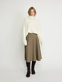 Chunky Ribbed Turtleneck Sweater