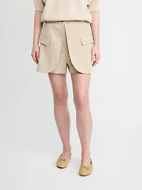 TAILORED UTILITY MINI SKIRT