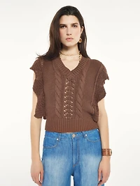 Crochet Knit Top