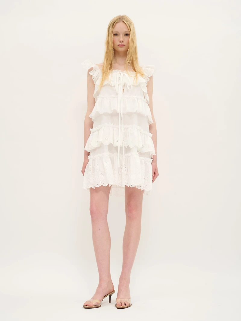 Tiered Ruffle Mini Dress