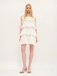 Tiered Ruffle Mini Dress