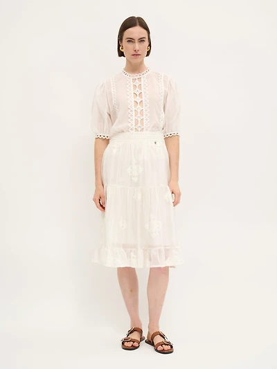 Embroidered Cotton Blouse