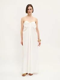 Robe longue bandeau en coton
