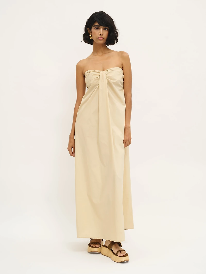 Bandeau Cotton Maxi Dress