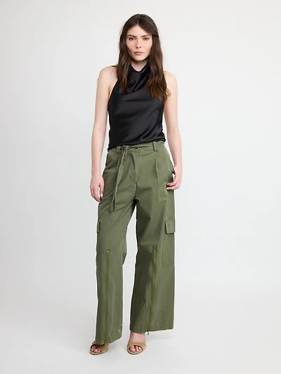 Cargo Wide-Leg Pants