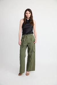 Cargo Wide-Leg Pants