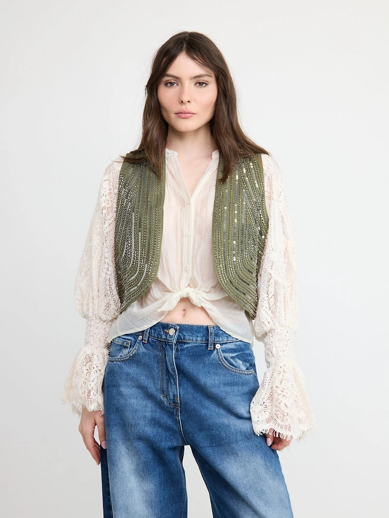 Embellished Gilet