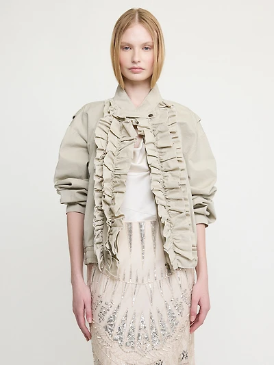 Ruffle Front Jacket