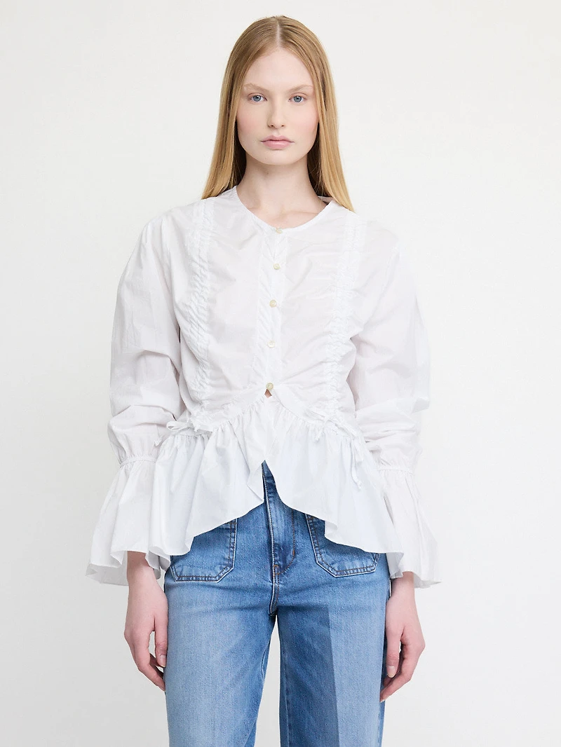 Button Front Blouse