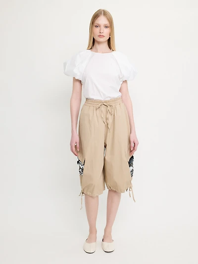 Pantalon à taille coulissée sequins