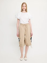 Pantalon à taille coulissée sequins