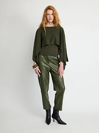 Double-Layer Knit Top