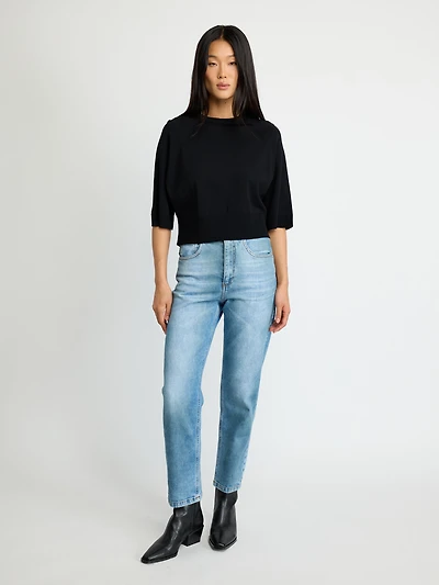 Crewneck Fine Knit Sweater